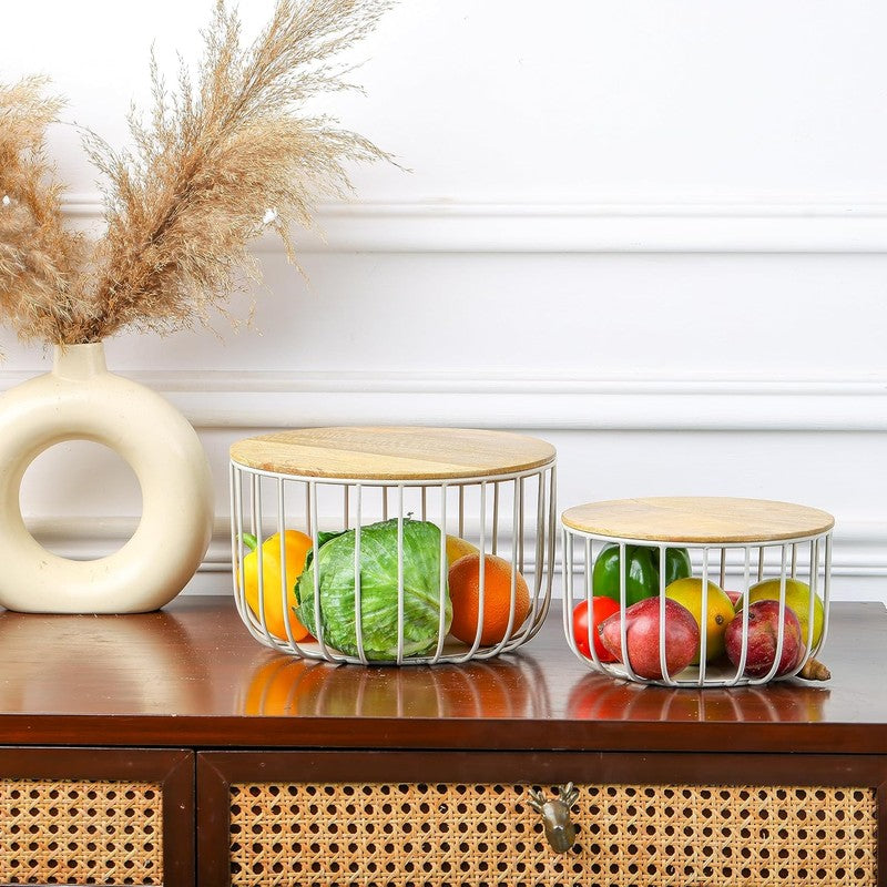 Selara Nest Fruit Basket - Set Of Two