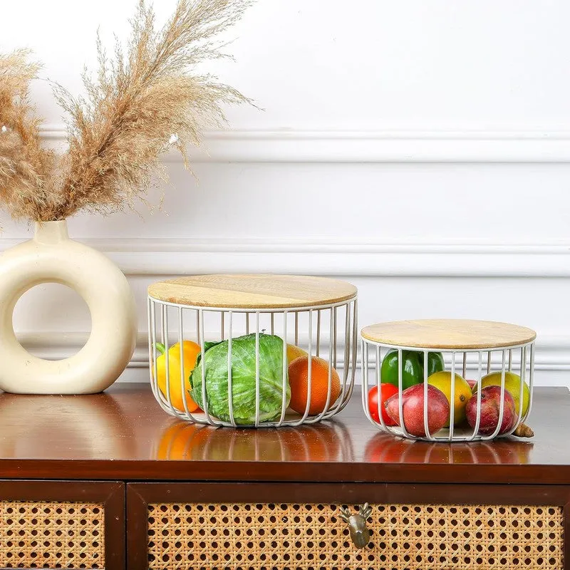 Selara Nest Fruit Basket - Set Of Two media 1