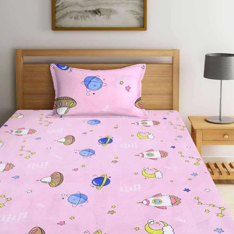 Galactic Conquer Printed Bedsheet - 180 GSM media 3