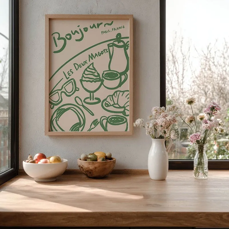 AbstraGreen Archival Canvas Wall Art - Brown media 6