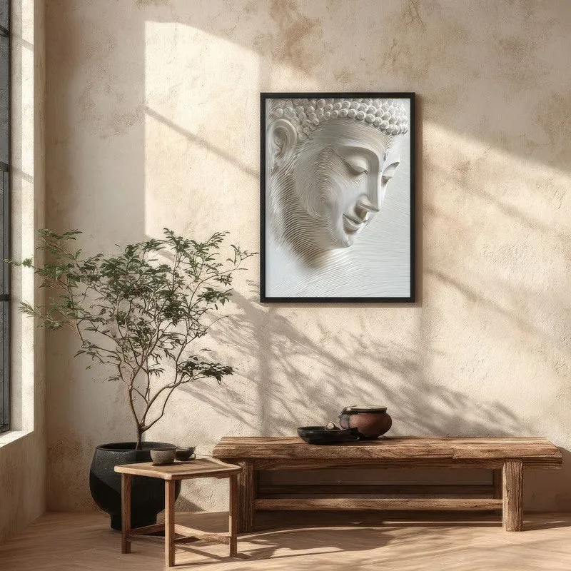 Meditative Flow Wall Painting With Black Frame media 4