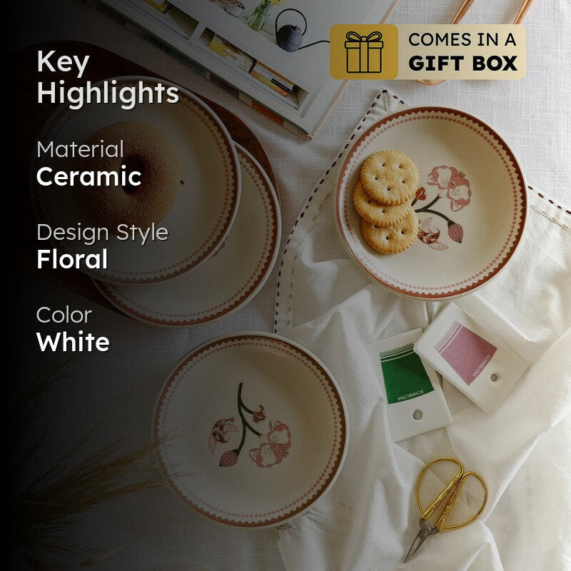 Magique by the Wishing Chair Kalahari 4 Ceramic Dessert Plates Gift Box Set - Set Of Four media 2