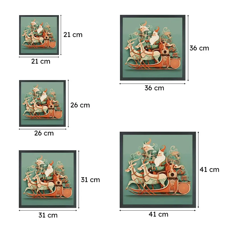 Christmas Sleigh Canvas Wall Art media 6