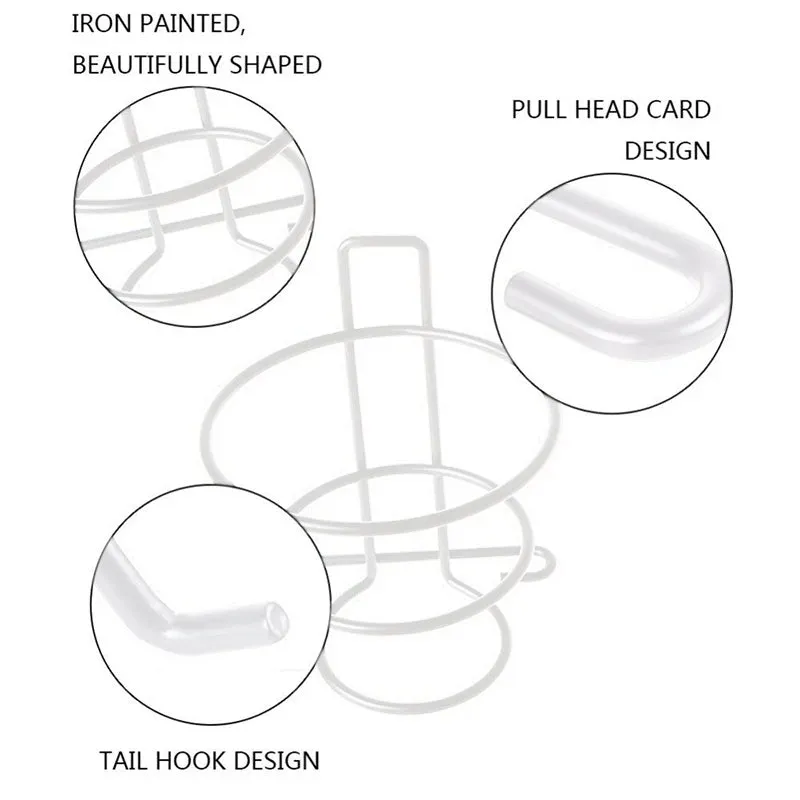 Tressix Metal Hair Dryer Holder - White media 6