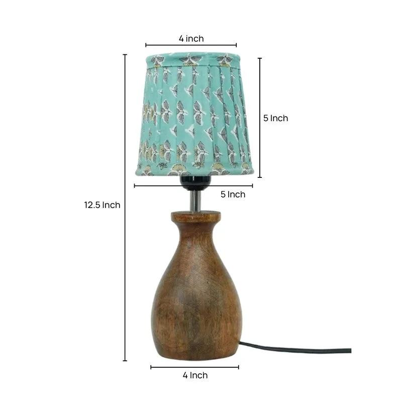 Jadeleaf Cotton Table Lamp - Blue media 5