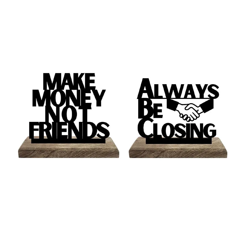 Profitable Connections Typography Showpiece - Set Of Two media 5