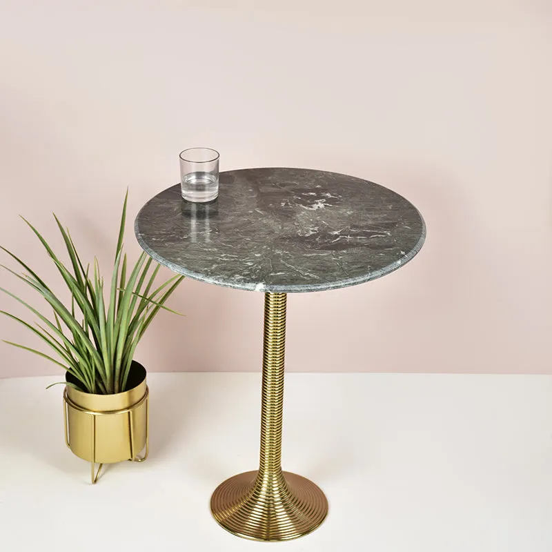 Lava Spire Aluminium & Stone Side Table media 3