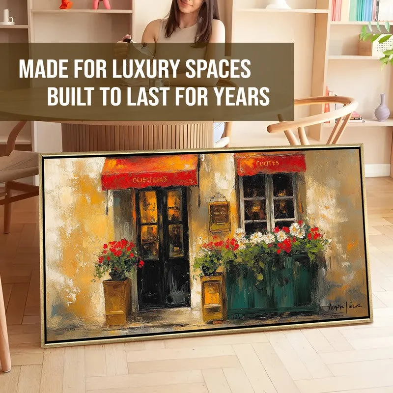 Lattice Canvas Wall Painting With Frame media 7