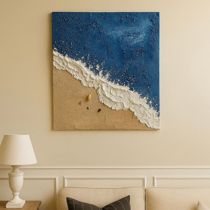 Textured Bloom Handmade Canvas Wall Painting media 10