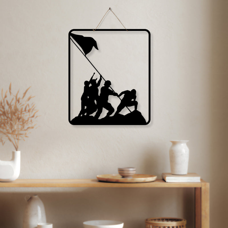 Flag Of Victory Iron Wall Accent