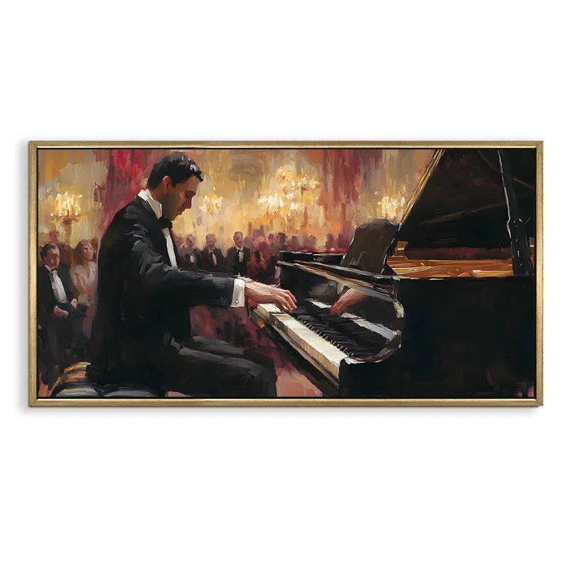 Echoing Hall Canvas Wall Painting With Frame media 3