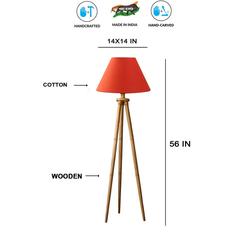 Cotin II Tripod Floor Lamp - Orange media 6