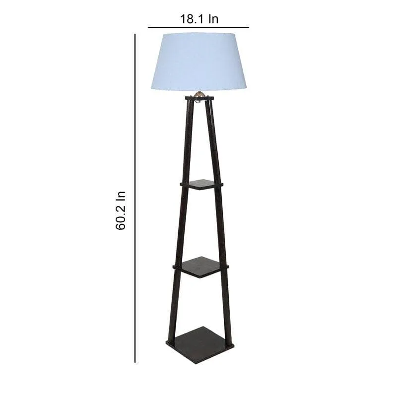 Camella Floor Lamp With Shelf- Soft Blue media 5