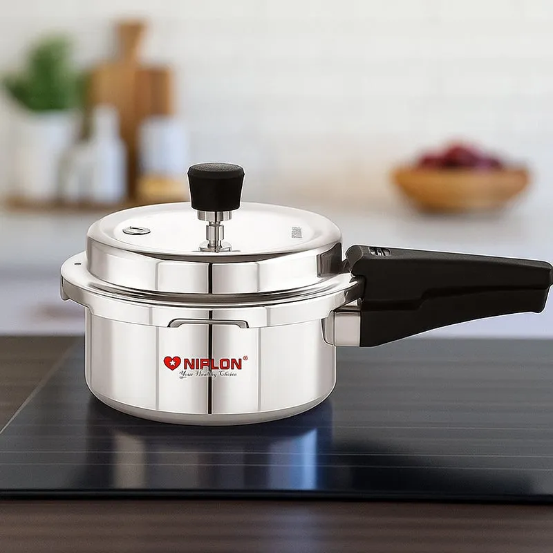 Nirlon Aluminum Pressure Cooker - 1500 mL/ 9 Inches media 1
