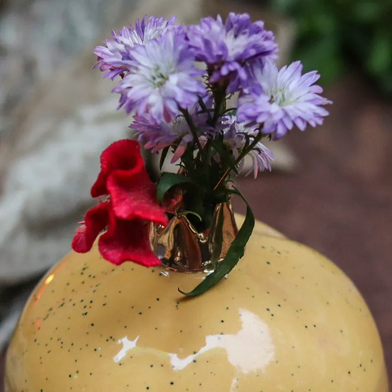 Pomegranate Ceramic Vase - Yellow media 3