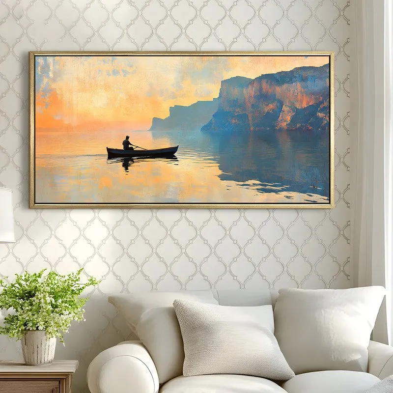 Dawnreach Canvas Wall Painting With Frame media 4