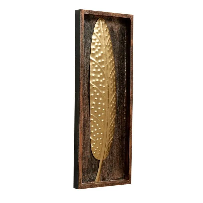 Eagle Feather Iron & Wooden Wall Accent media 3