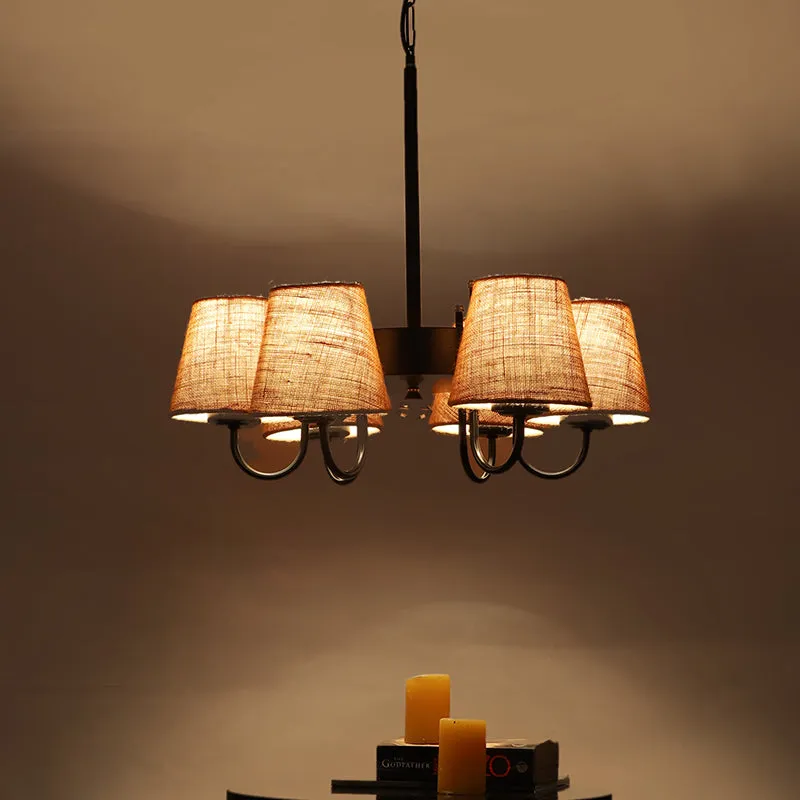 Viya Conical Ceiling Lamp - Beige media 1