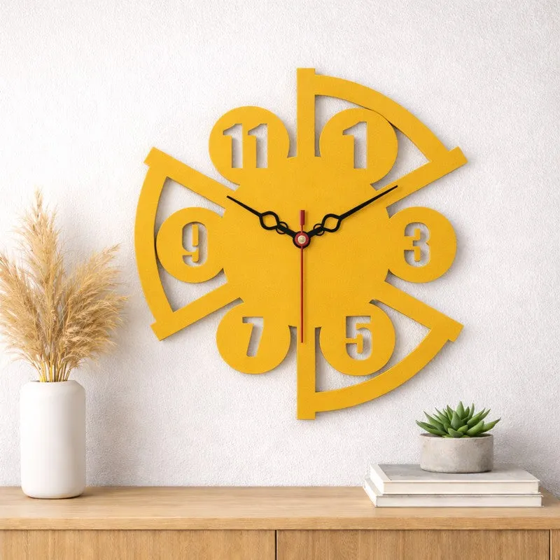 Abstract Edge Wooden Wall Clock media 1