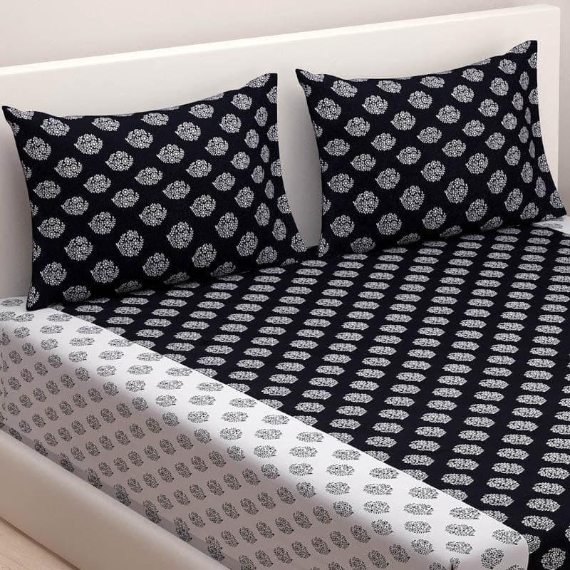 Swayam Mayoor Paradise Cotton Bedsheet (Black) - 240 TC media 3