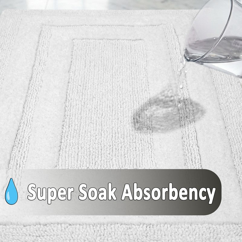 Aqualoom Anti skid Bath Mat  - White media 8