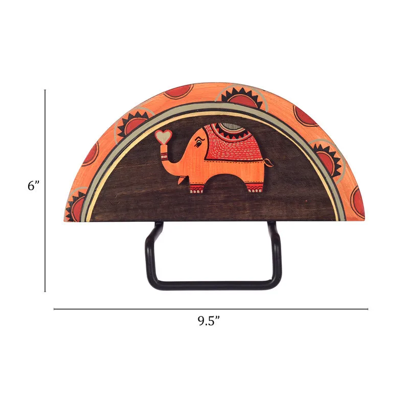 Tejas Wooden Towel Hanger media 5