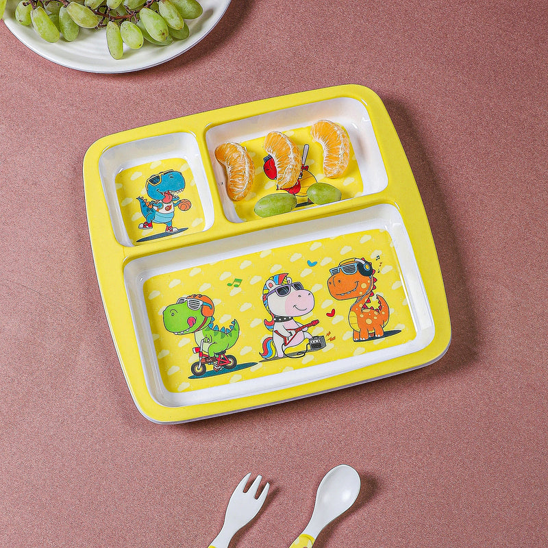 Dino Playtime Kids Dinner Plate media 3