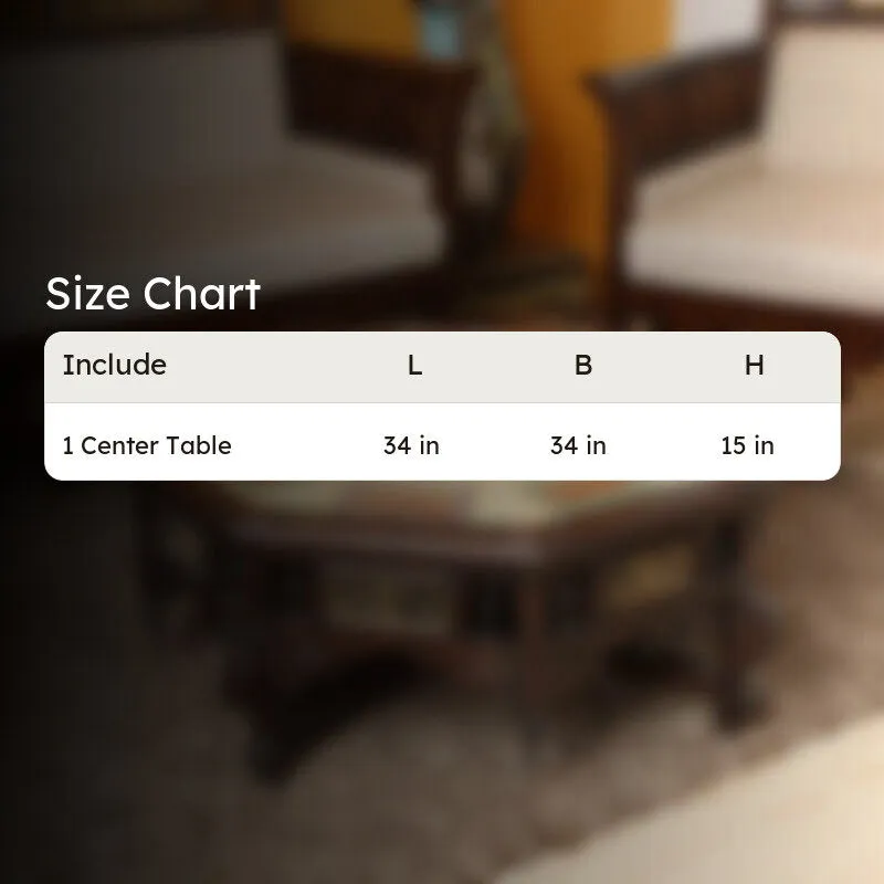 Nube Teak Wood Center Table media 6