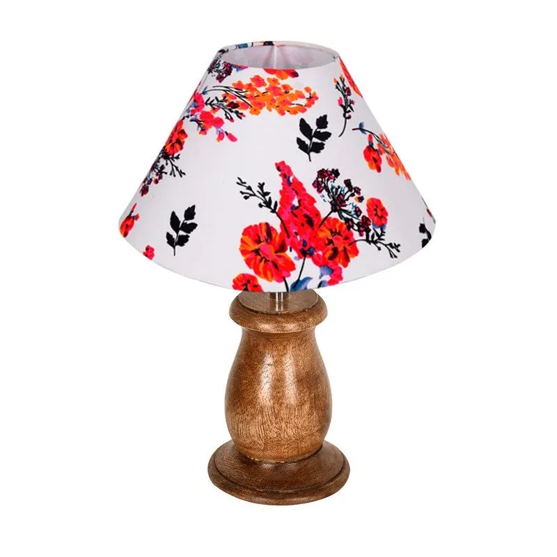 LumiCharm Decorative Wooden Table Lamp - Multicolor media 4