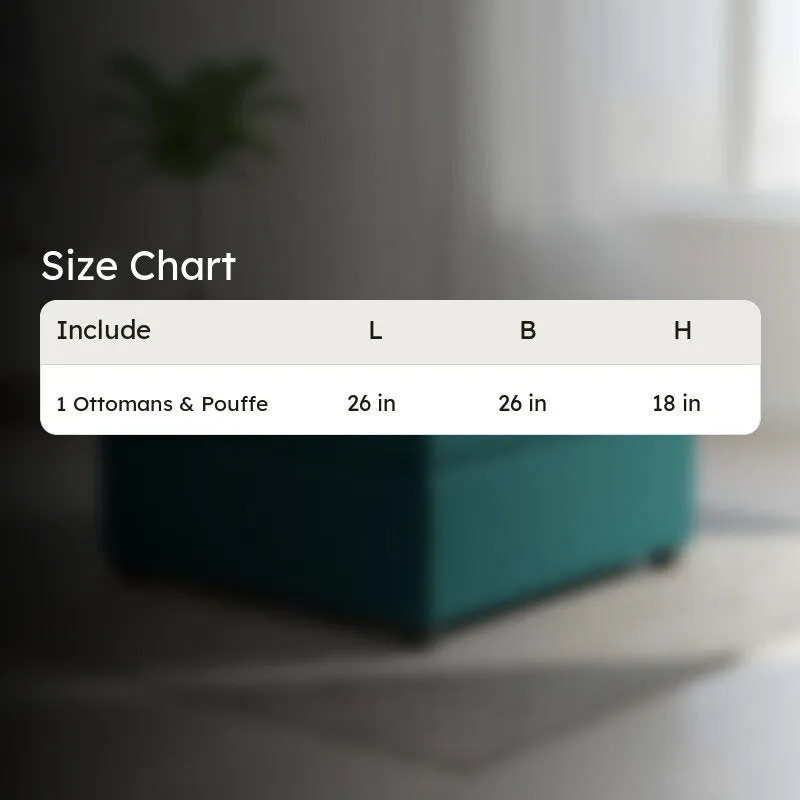 Uvaro Comelo Ottoman - Green media 9