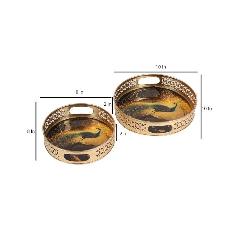 Mayoora Metal Tray - Set Of Two - 5