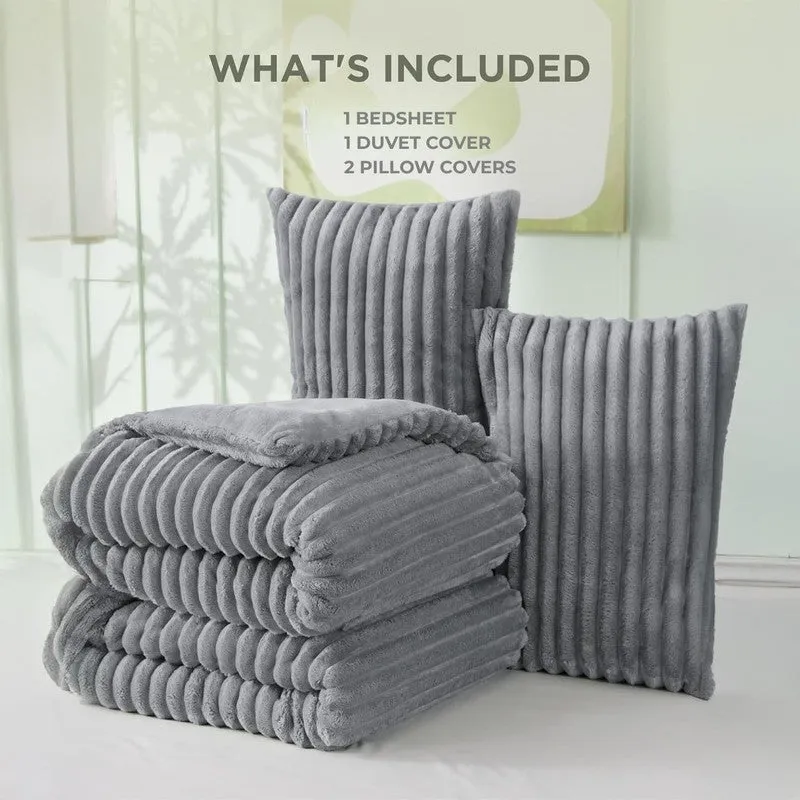 Pure Drape Comfort (Grey) Bedding Set - Four Piece Set media 8