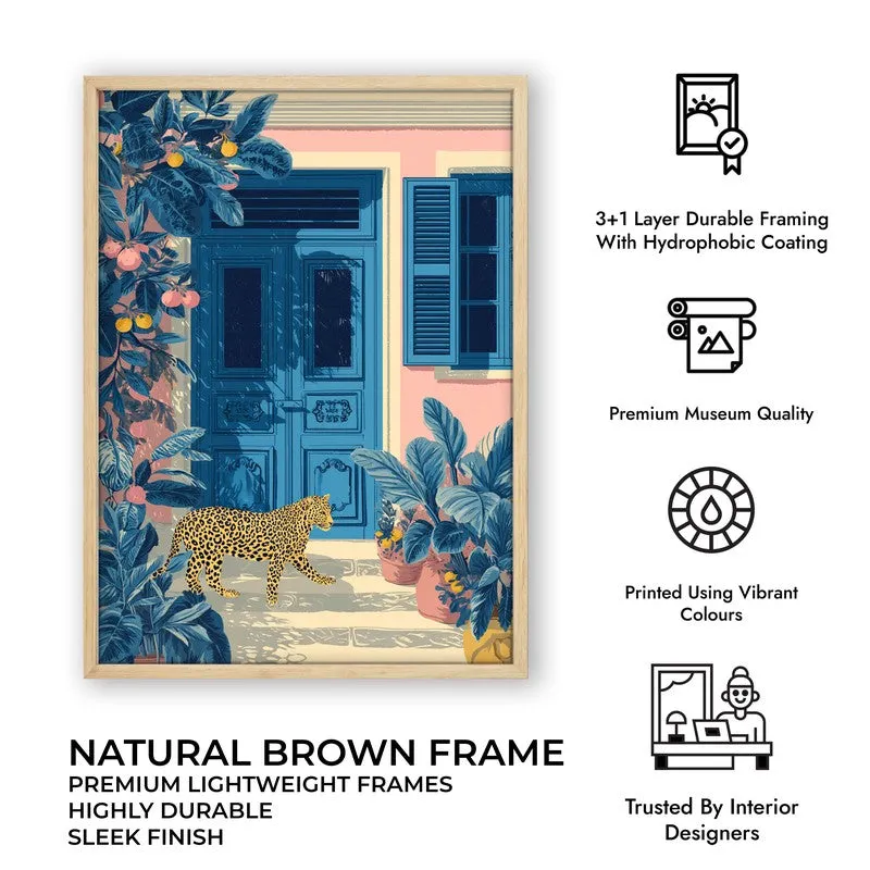 Nature Muse Canvas Wall Painting - Brown Frame media 10
