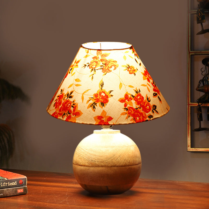 Fleur Orb Cotton Table Lamp - Multicolor
