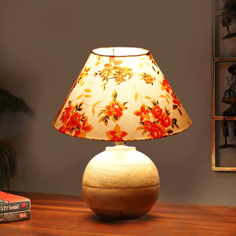 Fleur Orb Cotton Table Lamp - Multicolor media 1