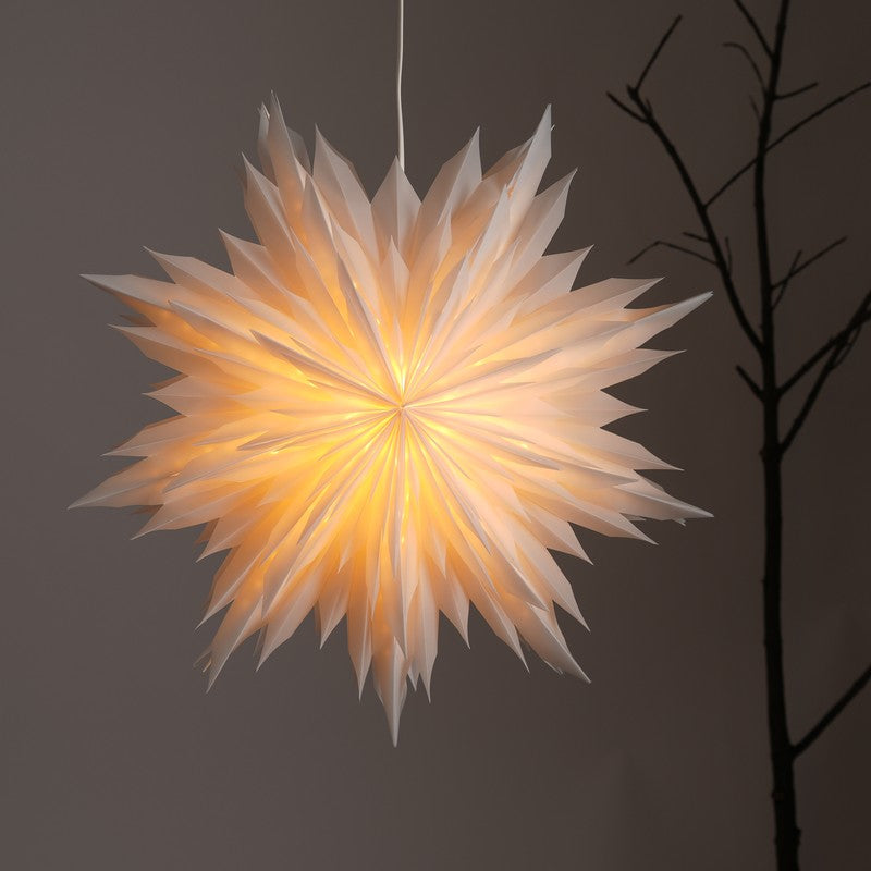 Fig Living Snowflake Flower Festive Light - White
