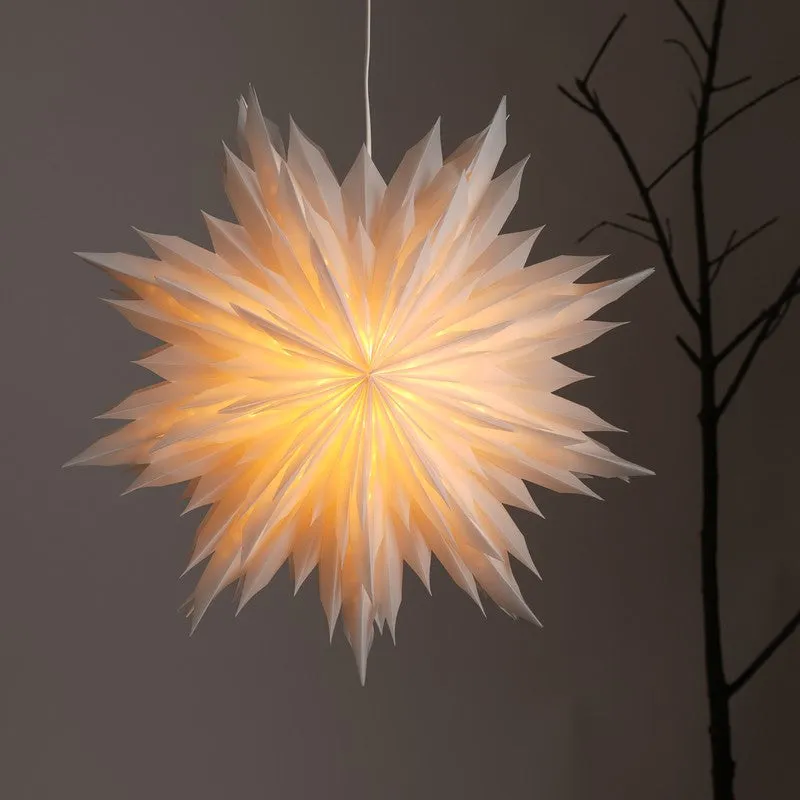 Fig Living Snowflake Flower Festive Light - White media 1