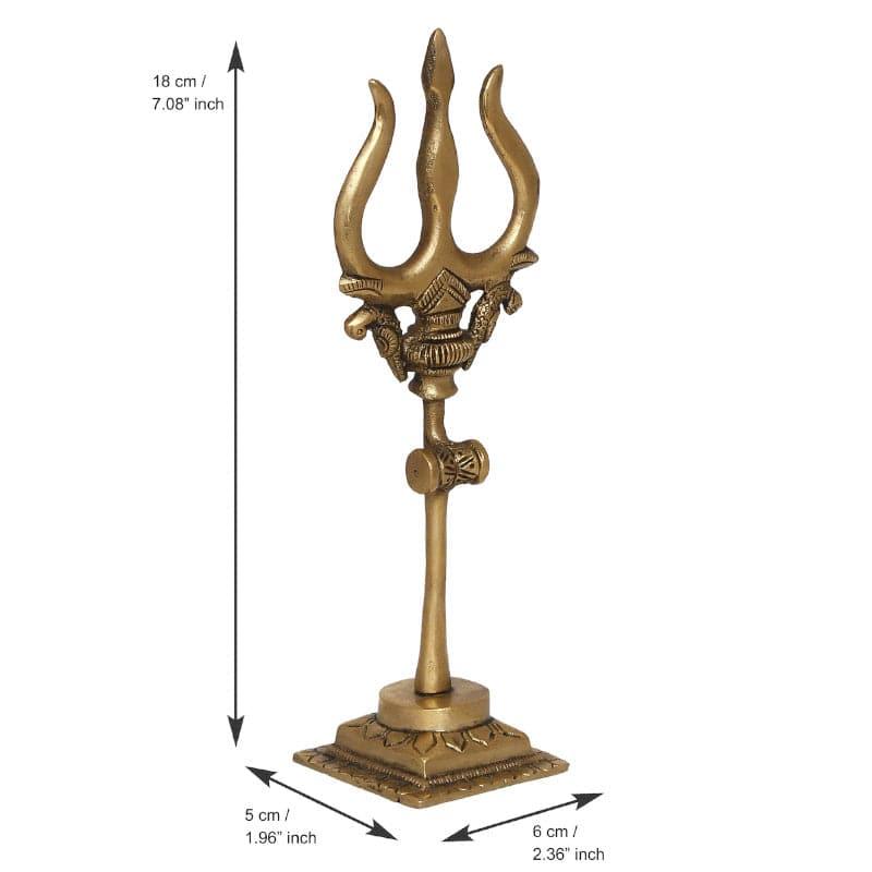 Brass Decorative Trishul Showpiece media 5