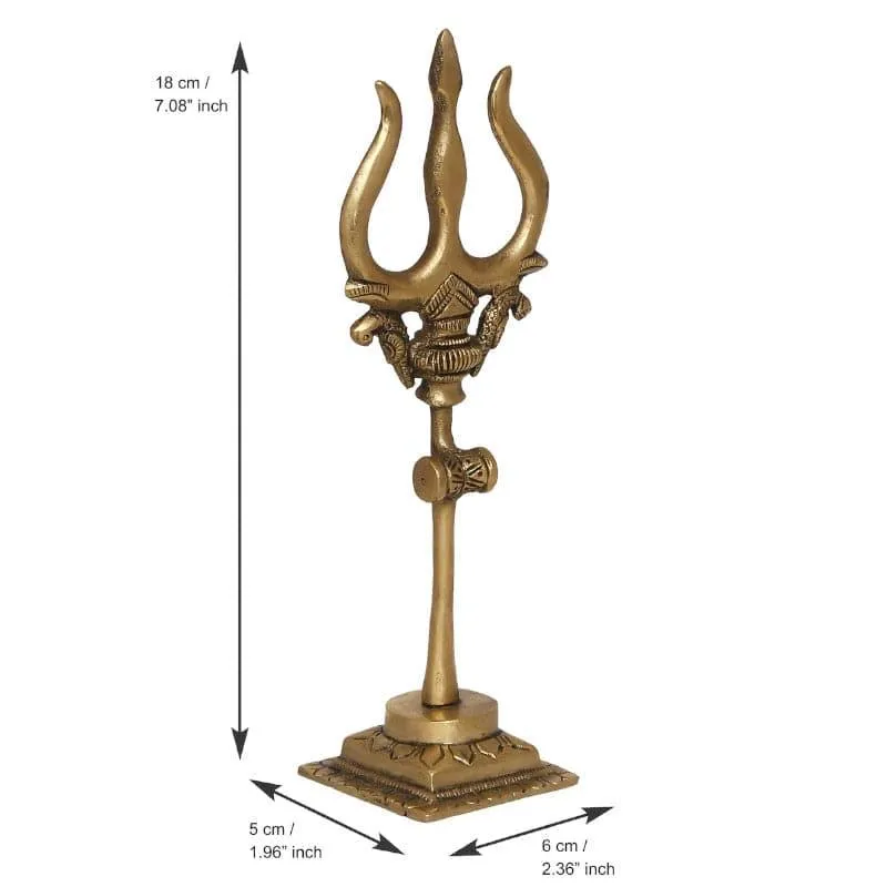 Brass Decorative Trishul Showpiece media 5