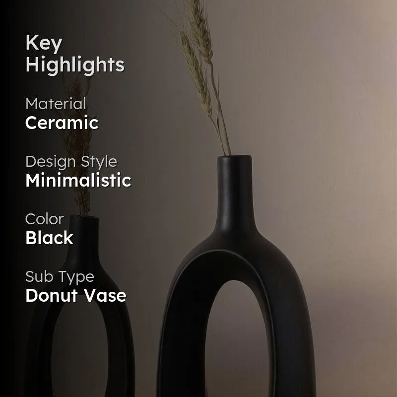 Gunnen Vases (Black) - Set of Two media 2