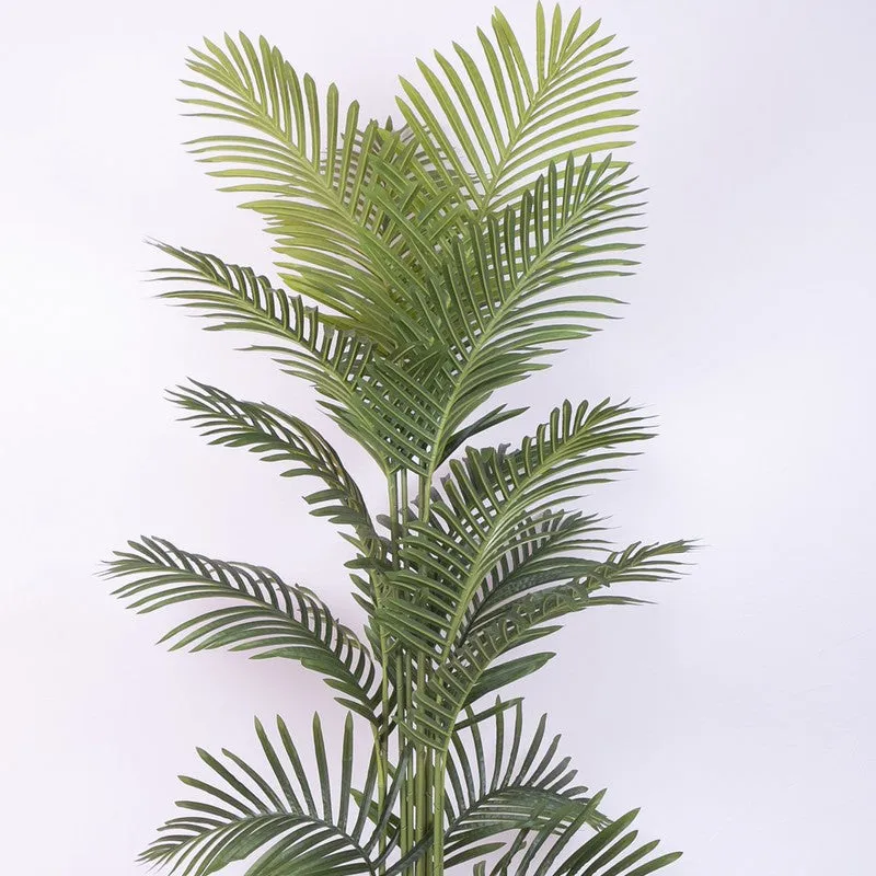 Statement Green Areca Palm Artificial Plant With Black Plastic Pot media 5