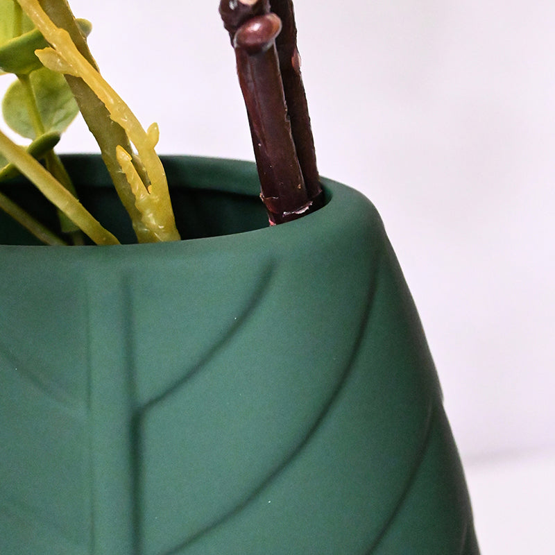 Emira Ceramic Vase - Dark Green media 3