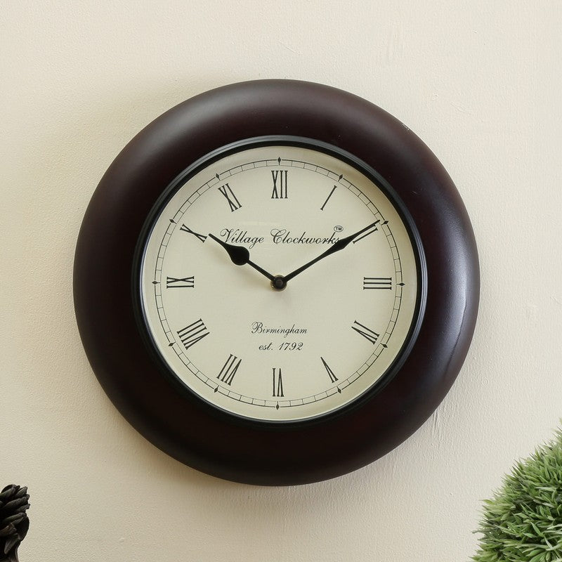 Virelle Dial Wood Wall Clock