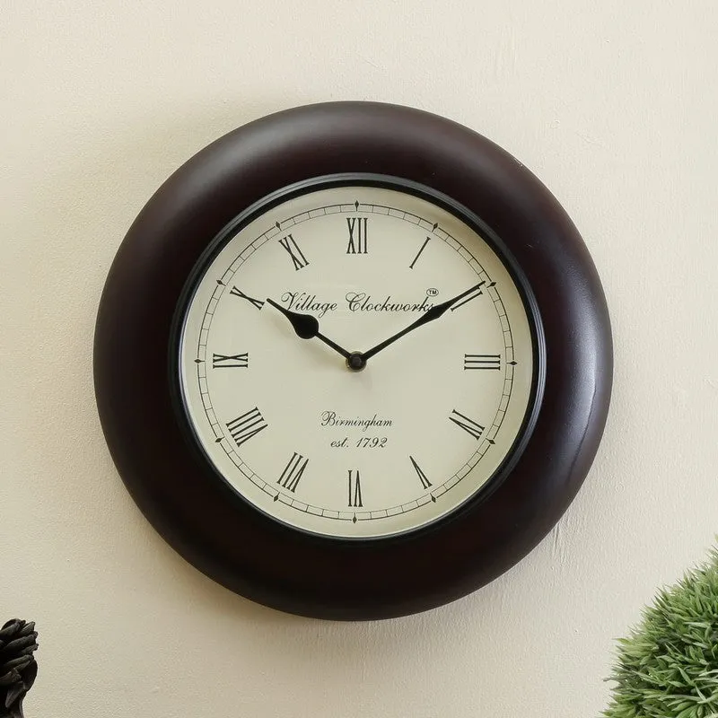 Virelle Dial Wood Wall Clock media 1