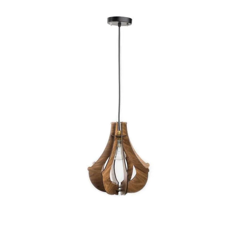 Flora Fuse Wooden Ceiling Lamp media 4