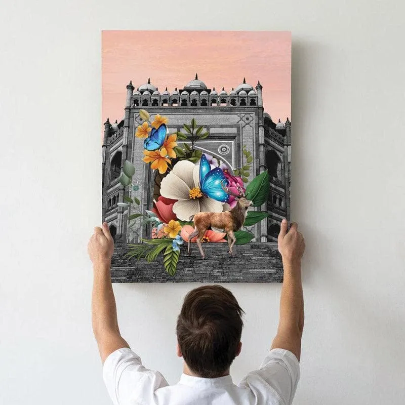 Indian Heritage Canvas Wall Painting - Set Of Two media 3