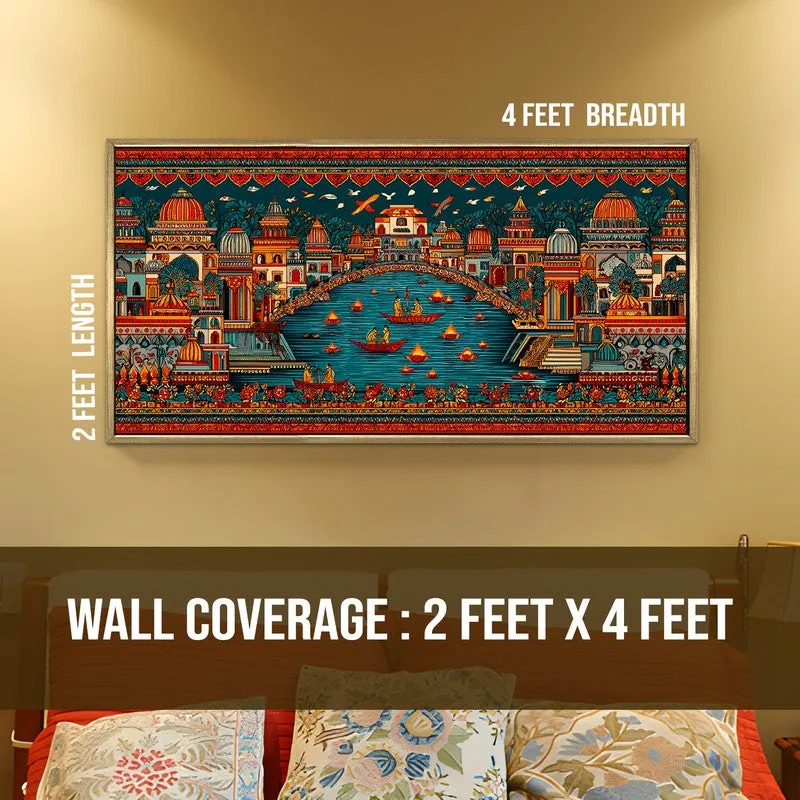 A Festive Canvas Folk Wall Art media 8