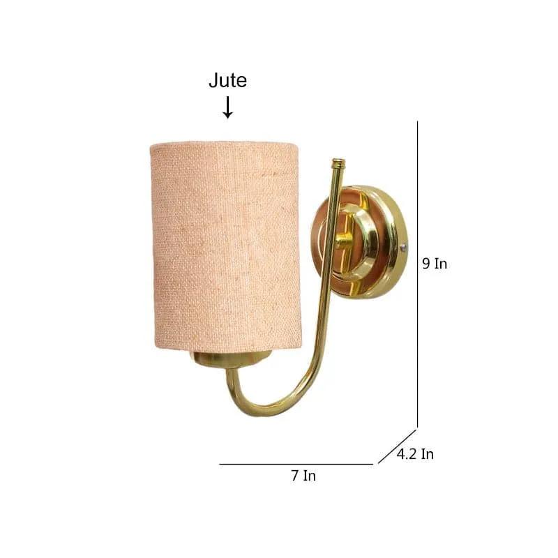 Galora Neva Fabric & Metal Wall Lamp - Beige media 5