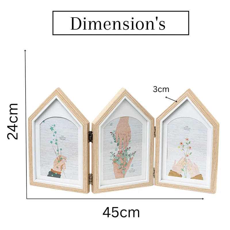 Memory Home Trio Photo Frame - Beige media 6