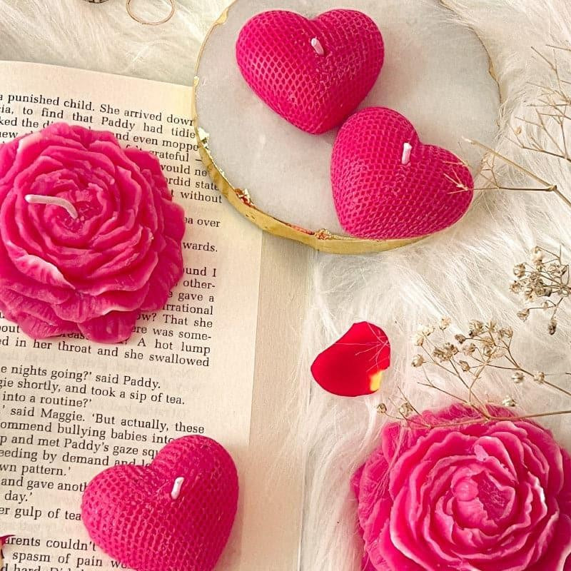 Heart Floral Fuse Scented Candle - Set Of Three media 3